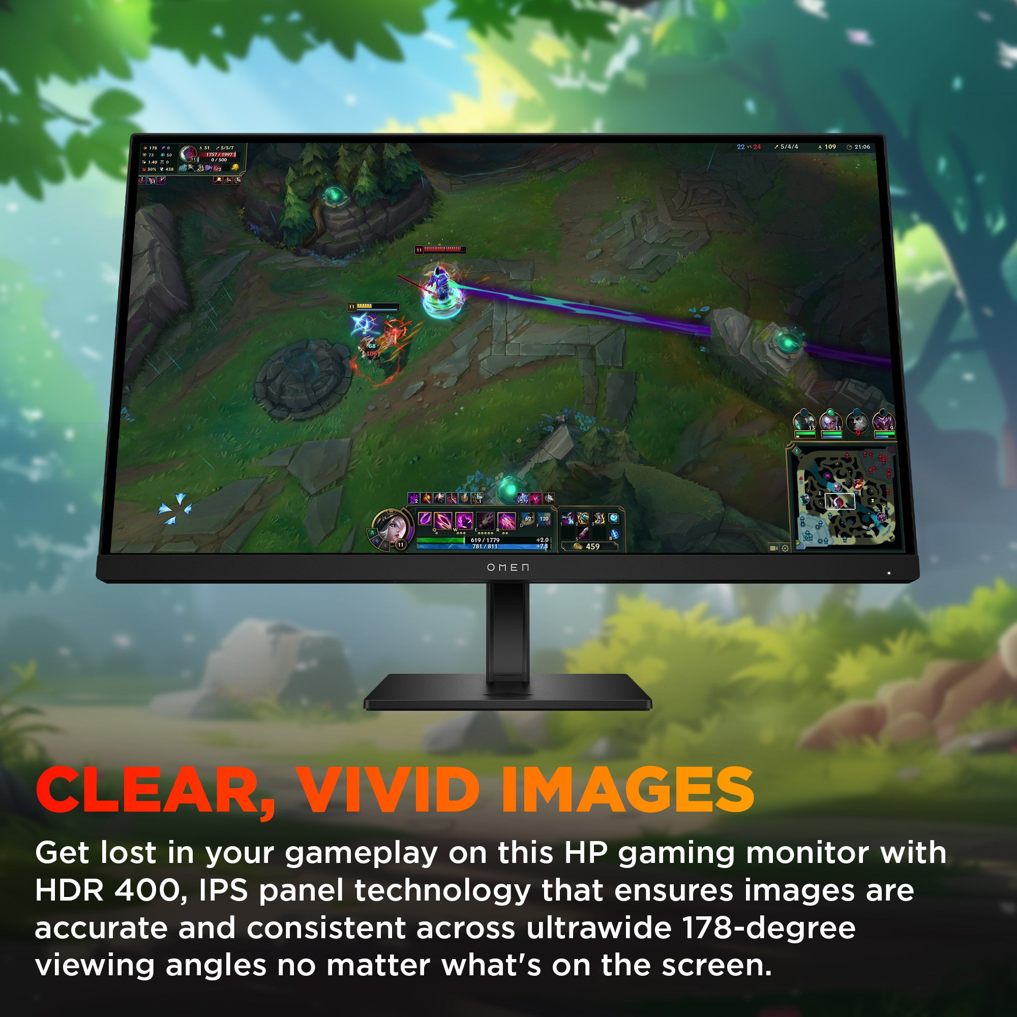 OMEN 27 inch QHD 180Hz Gaming Monitor - OMEN 27q G2 - 01