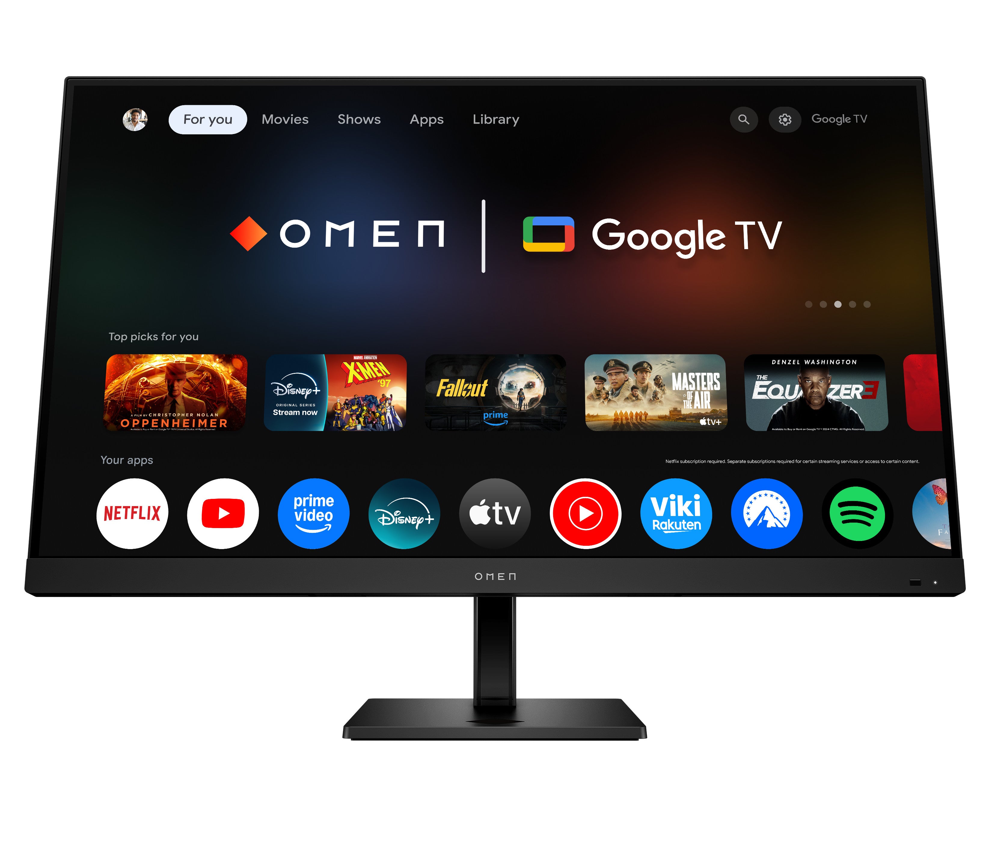 OMEN by HP 31.5 inch UHD 144Hz Smart Gaming Monitor  - OMEN 32x - 01