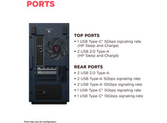 OMEN 35L Gaming Desktop GT16-0884 PC, Windows 11 Home, Intel® Core™ i7, 16GB RAM, 1TB SSD, NVIDIA® GeForce® RTX™ 5060 Ti, Black