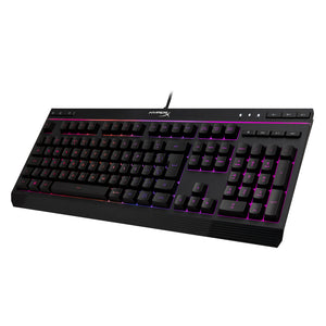 Front right angle view of the HyperX Alloy Core RGB gaming keyboard