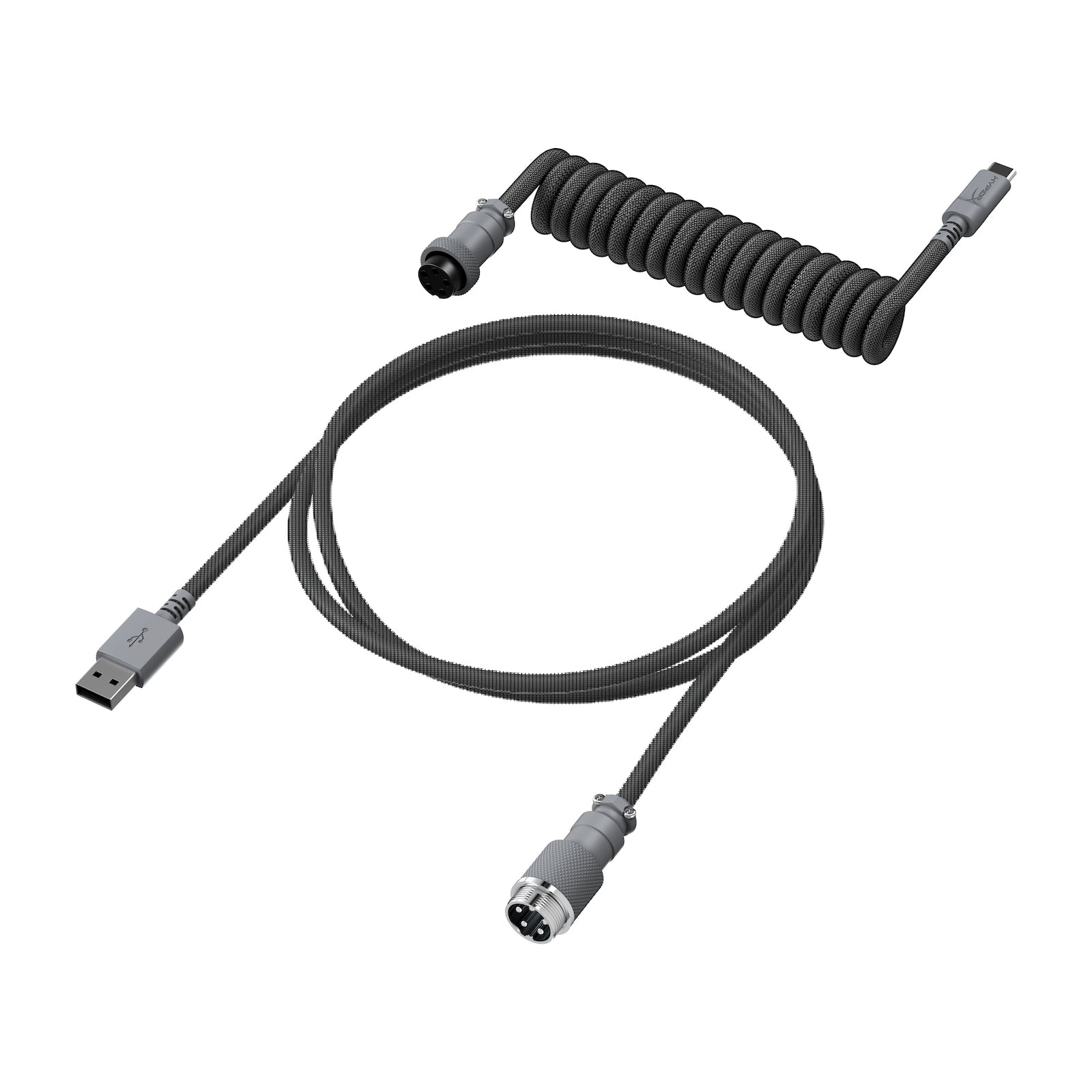 HyperX USB-C Coiled Cable Gray-Black