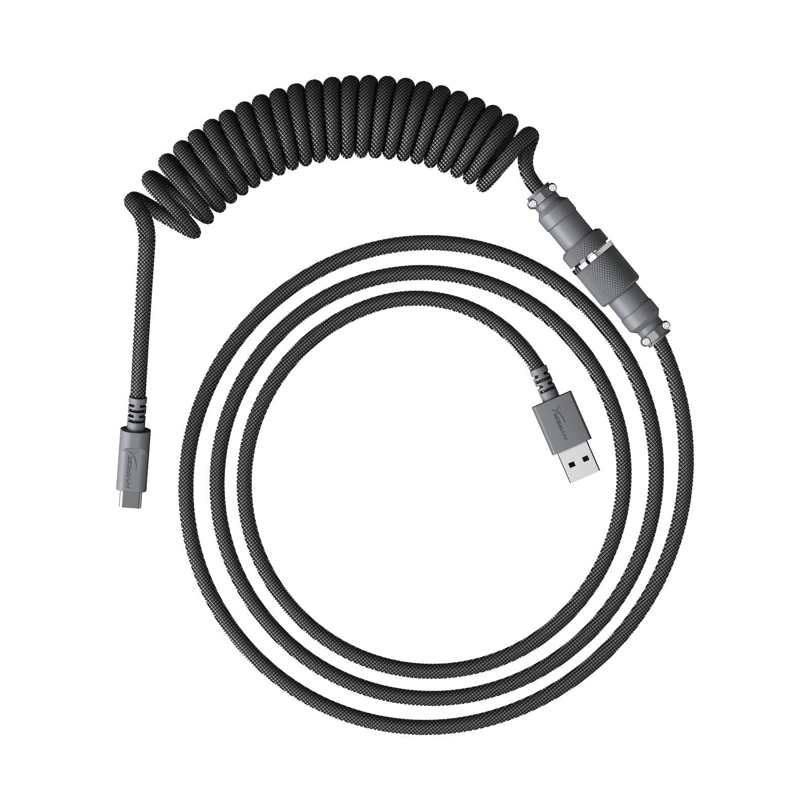 HyperX USB-C Coiled Cable Gray-Black