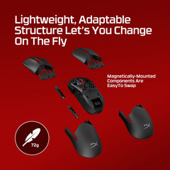 Souris de jeu sans fil HyperX Pulsefire Saga Pro
