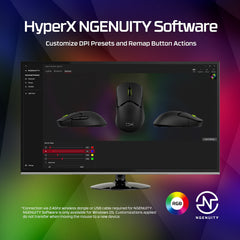 Souris de jeu sans fil HyperX Pulsefire Saga Pro