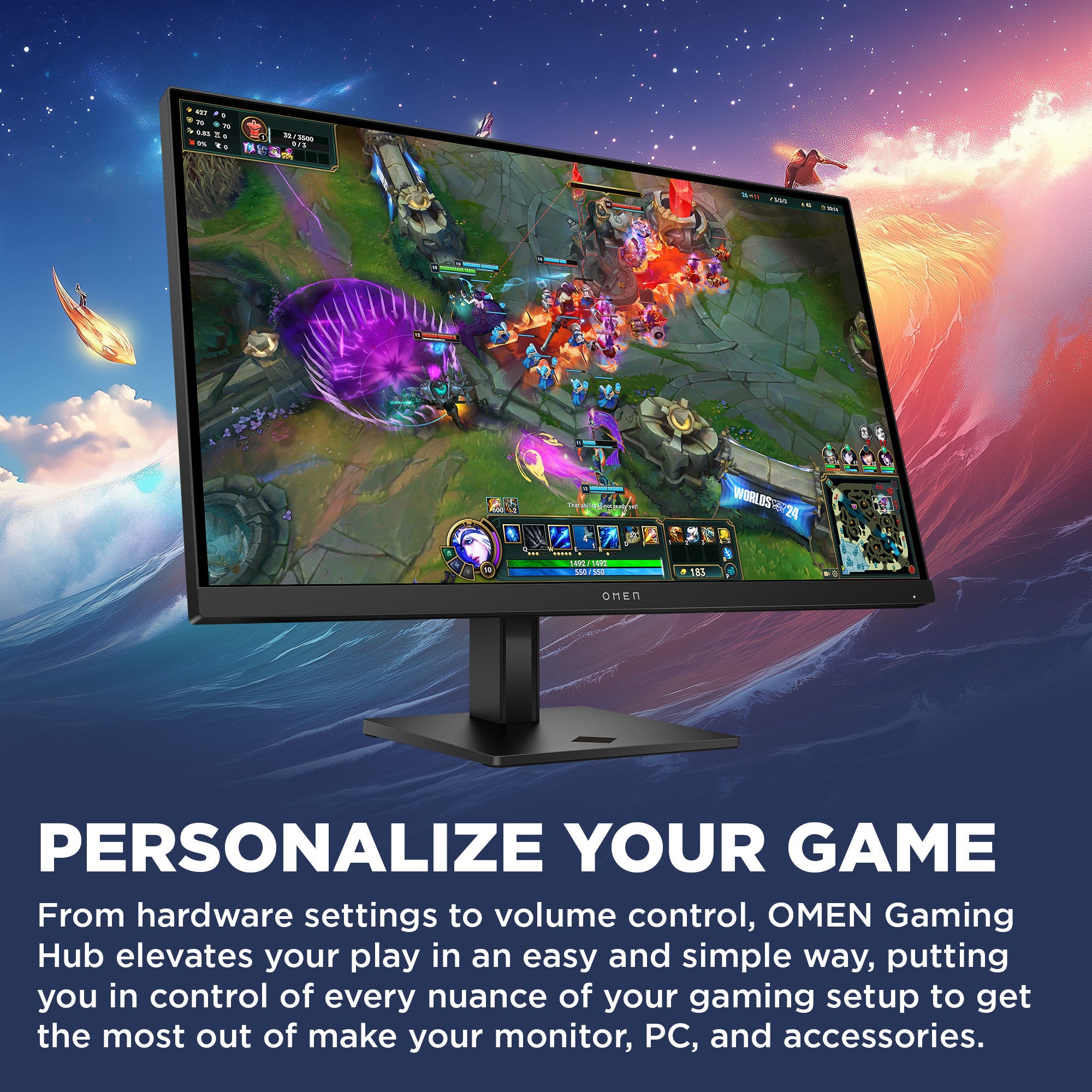 OMEN 27 inch QHD 280Hz Gaming Monitor - OMEN 27qs G2 - 07