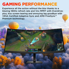 OMEN 34 inch WQHD 180Hz Curved Gaming Monitor - OMEN 34c G2 - 03