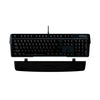 HyperX Alloy MKW100 mechanical gaming keyboard displaying RGB lighting and HyperX designed spacebar