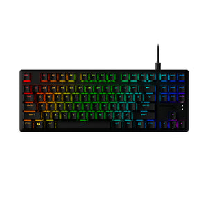 HyperX Alloy Origins Core PBT Gaming Keyboard Front View Showing RGB Effects