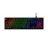HyperX Alloy Origins PBT Gaming Keyboard Front View Showing RGB Effects & HyperX designed space bar and escape key