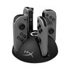 Front view of the HyperX Chargeplay Quad for Nintendo Switc, Showing Controllers Docked