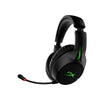 HyperX Cloud Flight Xbox wireless gaming headset displaying the front left hand side displaying adjustable steel sliders and mute on LED indicator