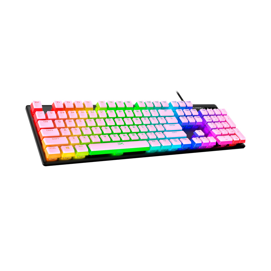 HyperX Pudding Keycaps PBT Pink Top Down View
