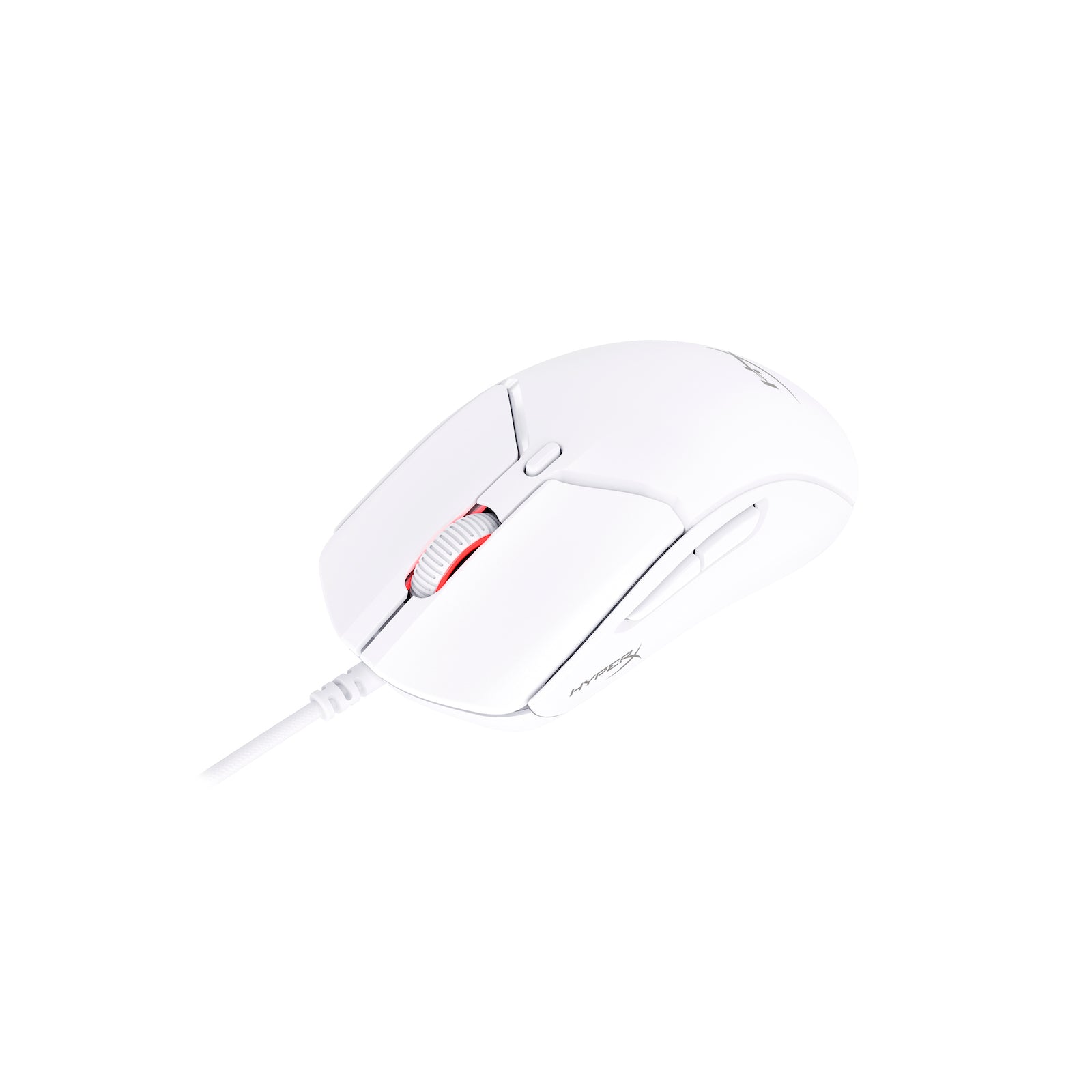 HyperX Pulsefire Haste 2 White Gaming Mouse Front View